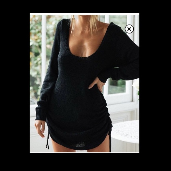 NWOT Black Sweater Dress - Picture 1 of 3